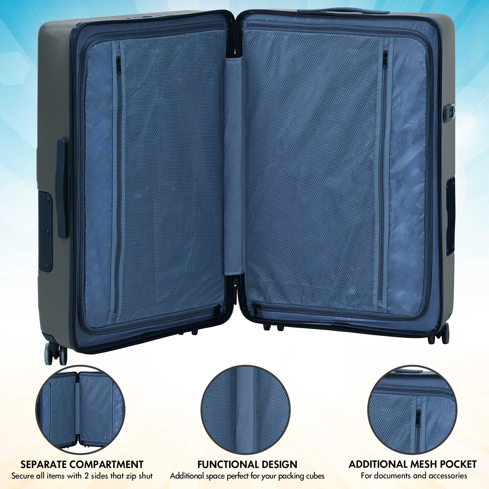 TACH Connectable Luggage Bag Hard Shell Single Large Size 28" inches