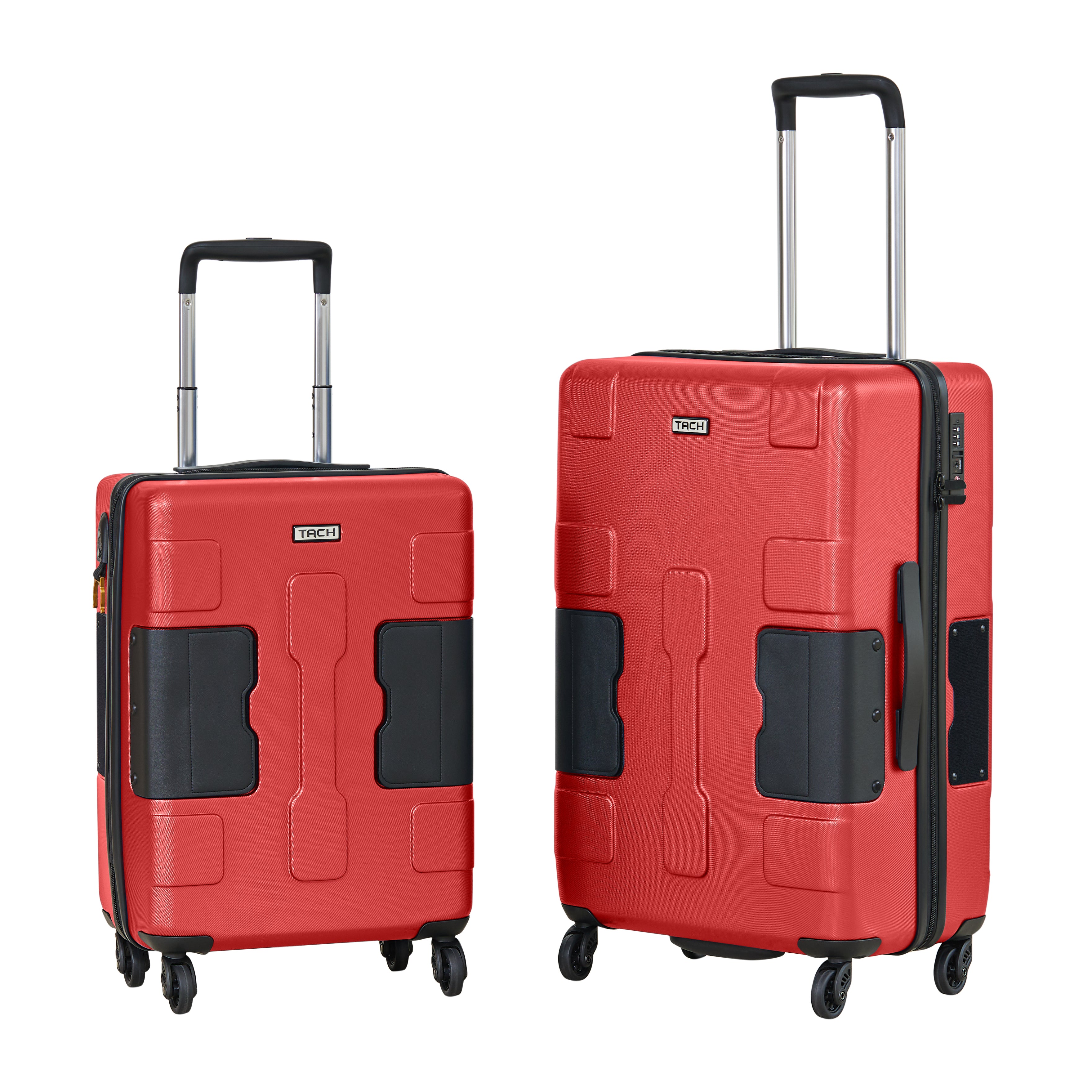 TACH V3 | Luggage Set of 2 | Medium 24" and Carry-On 20" - Wine Red