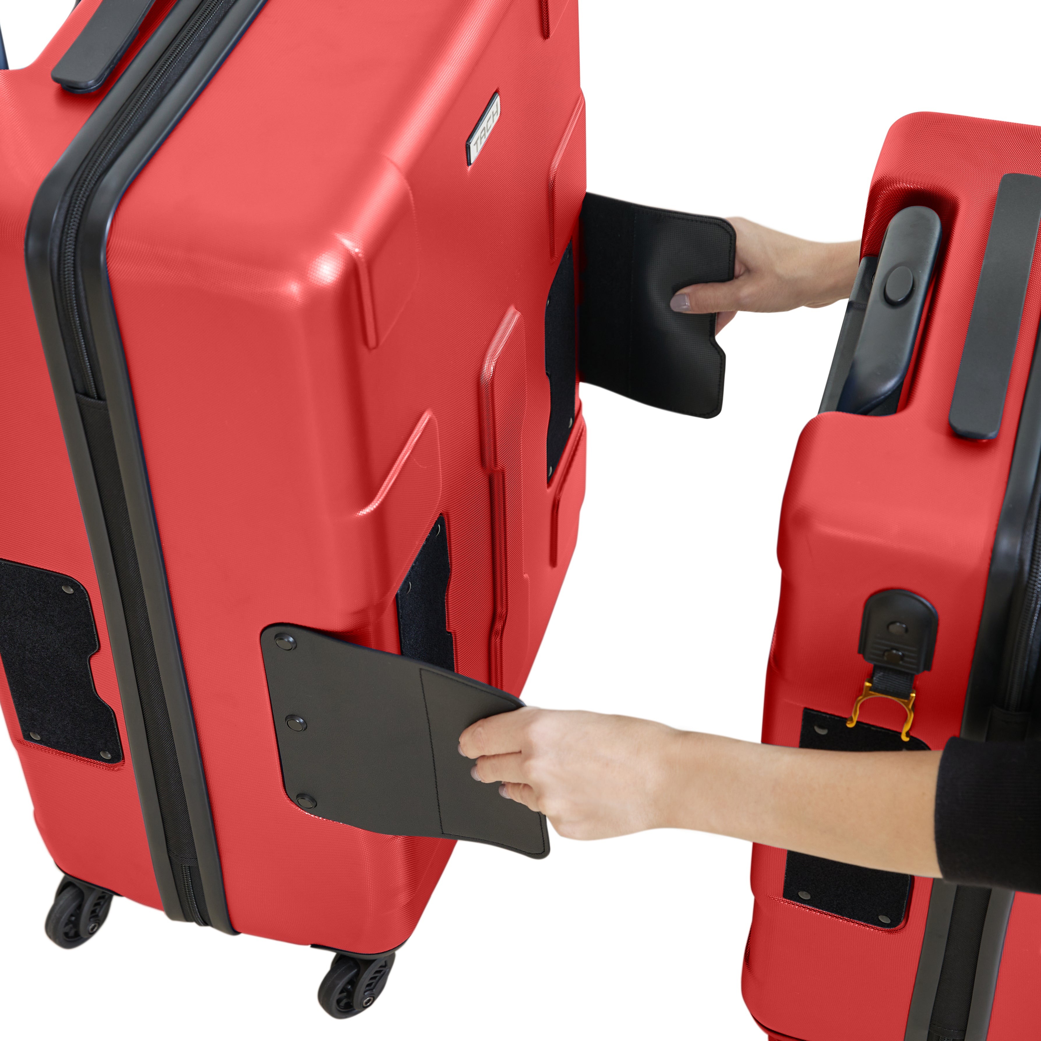 TACH V3 | Luggage Set of 2 | Medium 24" and Carry-On 20" - Wine Red