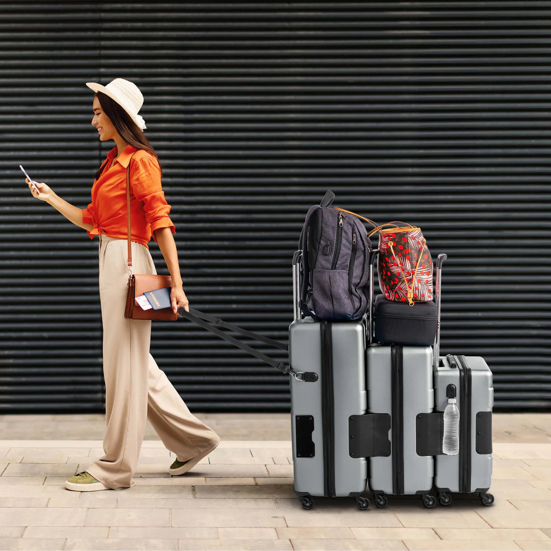 TACH V3.1 Connectable Luggage Bag, Set of 3 (Carry-on+Medium+Large), Hard shell